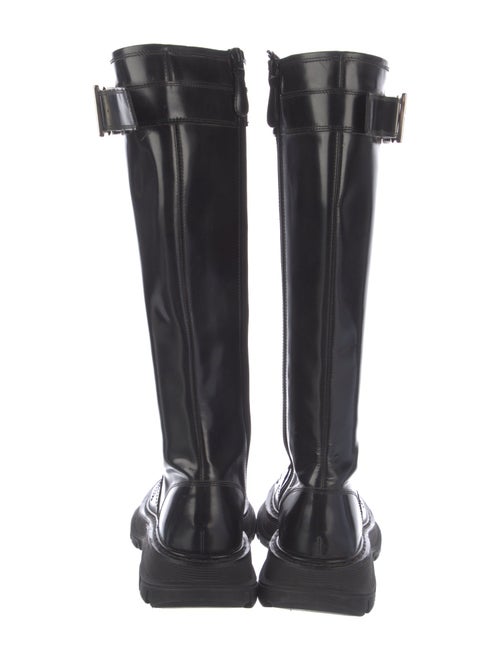 Alexander McQueen Leather Combat Boots