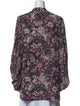 Alexander McQueen Silk Floral Print Blouse