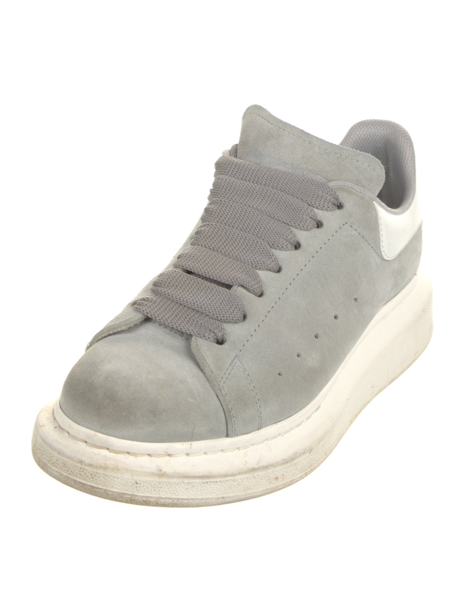 Alexander McQueen Suede Colorblock Pattern Sneakers