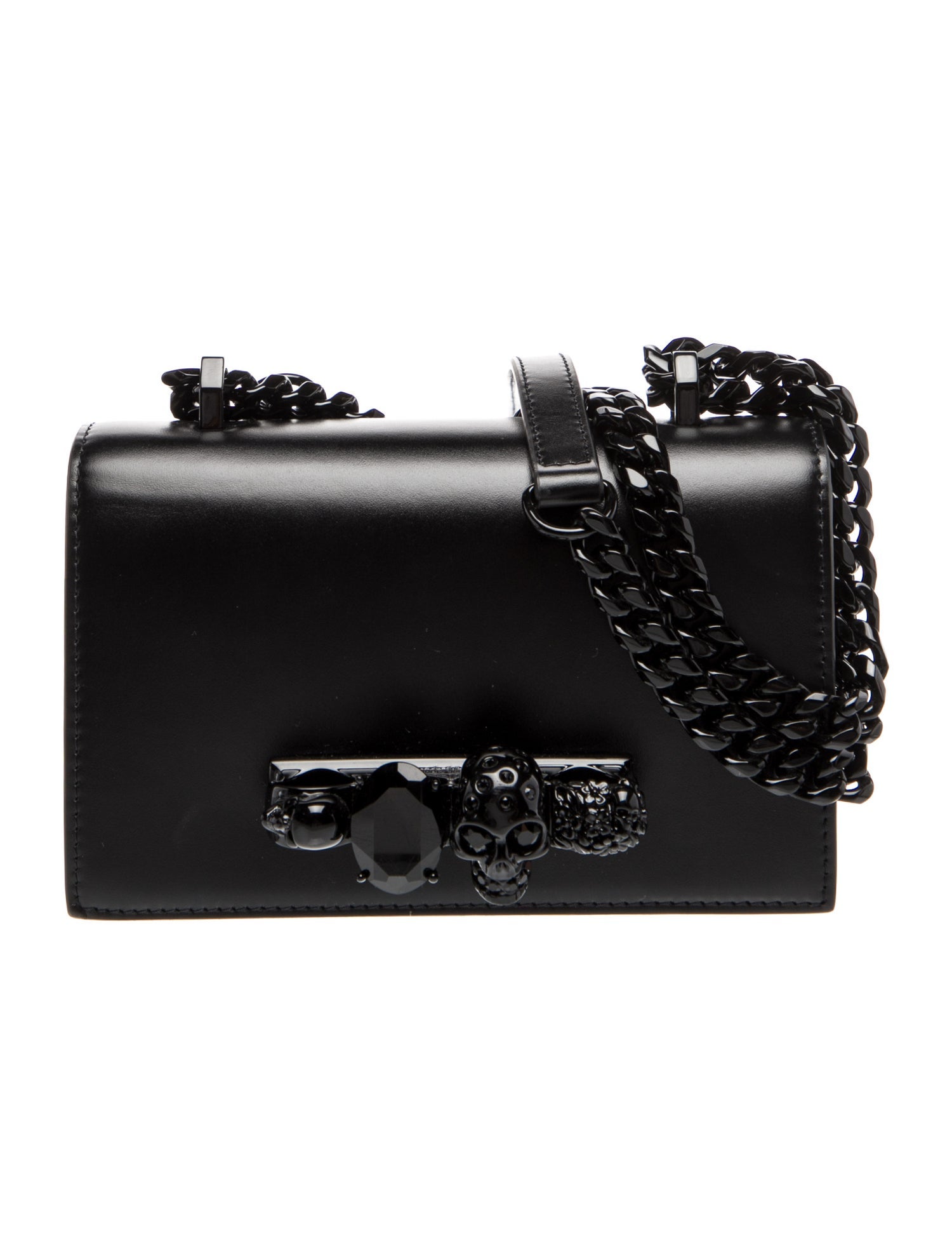 Alexander McQueen Skull mini jewelled satchel