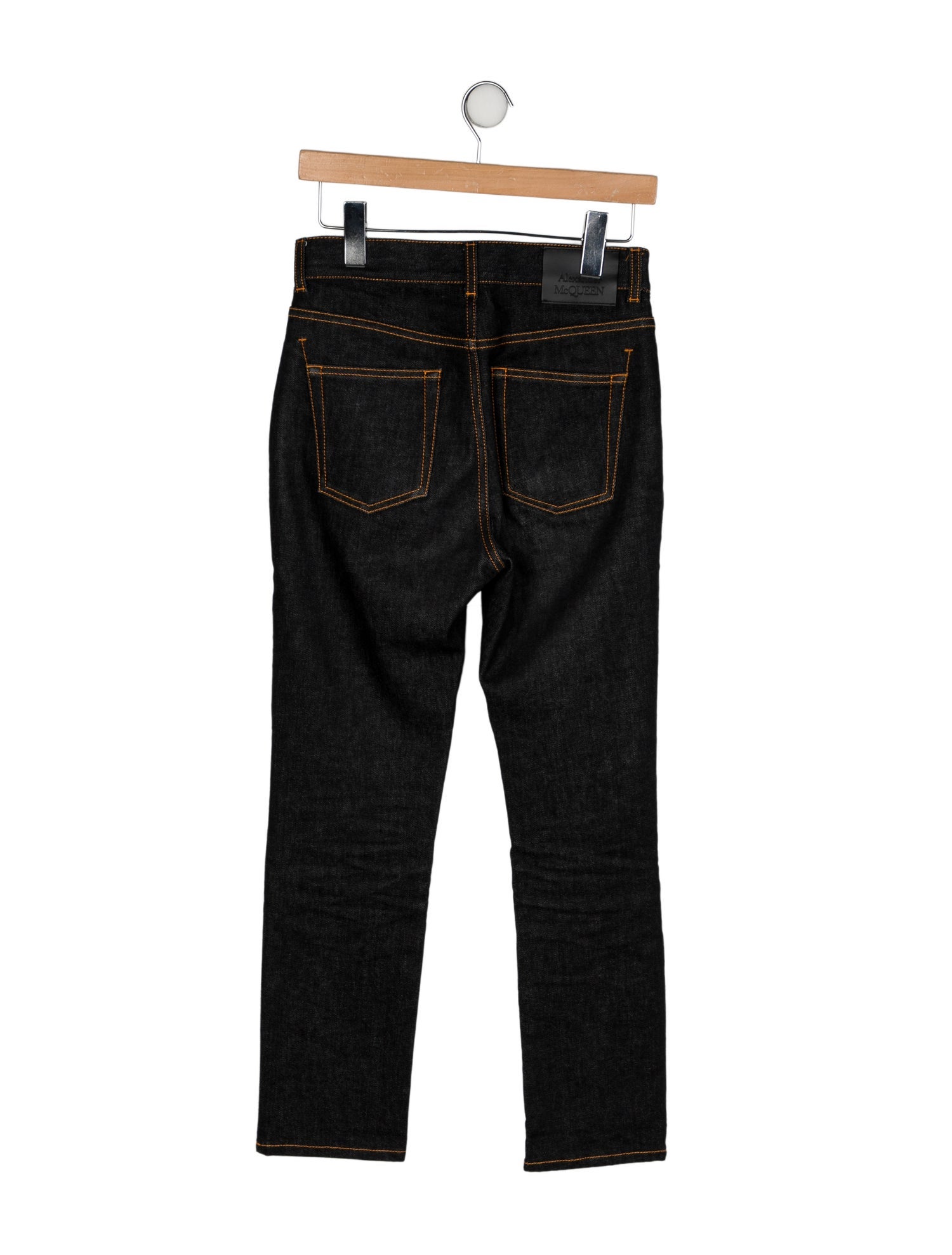 Alexander McQueen High-Rise Straight Leg Jeans