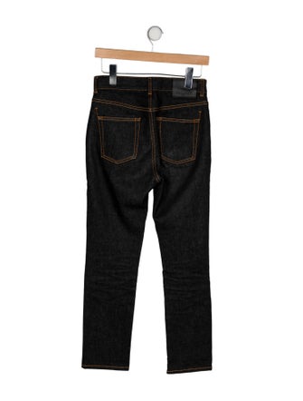 Alexander McQueen High-Rise Straight Leg Jeans