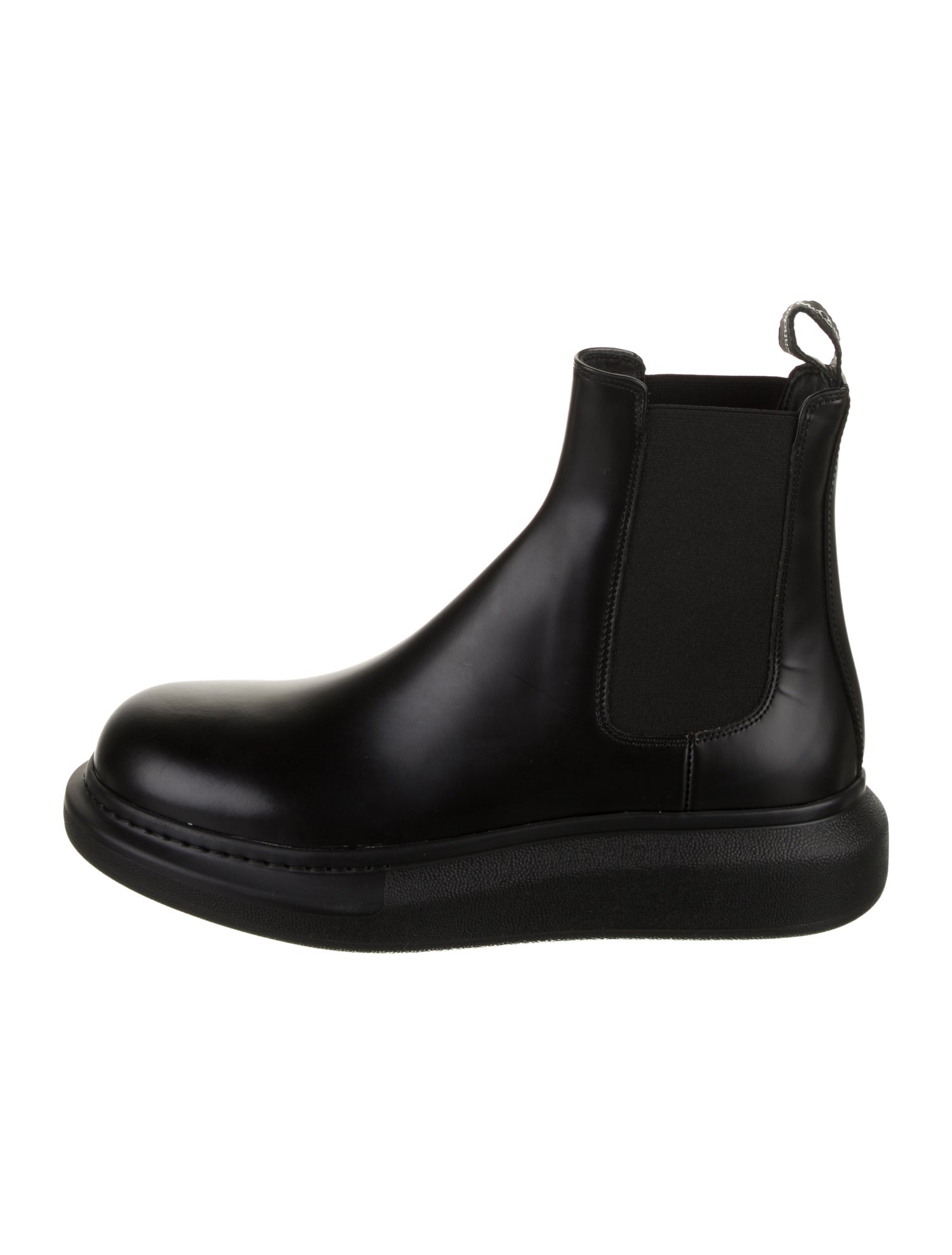 Alexander McQueen Leather Chelsea Boots