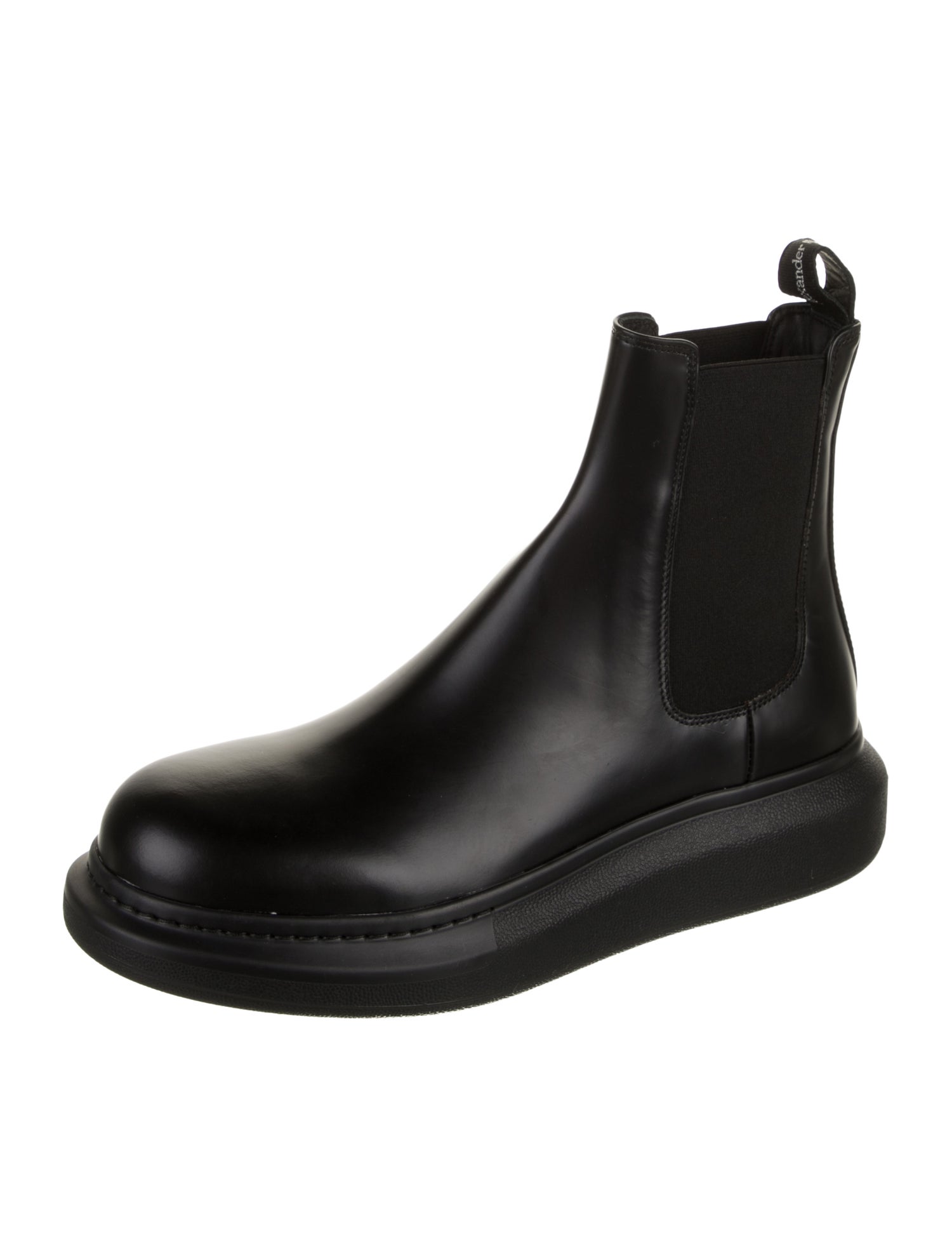 Alexander McQueen Leather Chelsea Boots