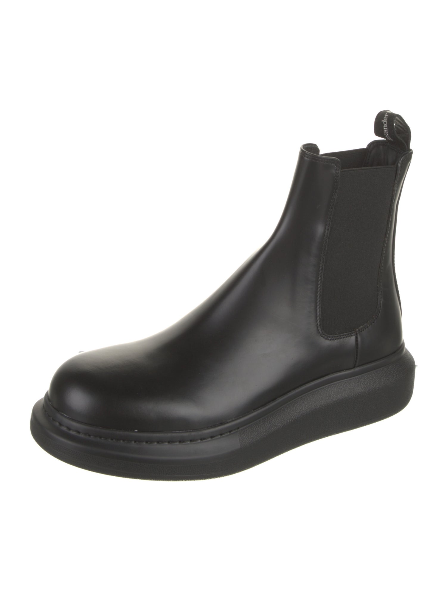 Alexander McQueen Leather Chelsea Boots