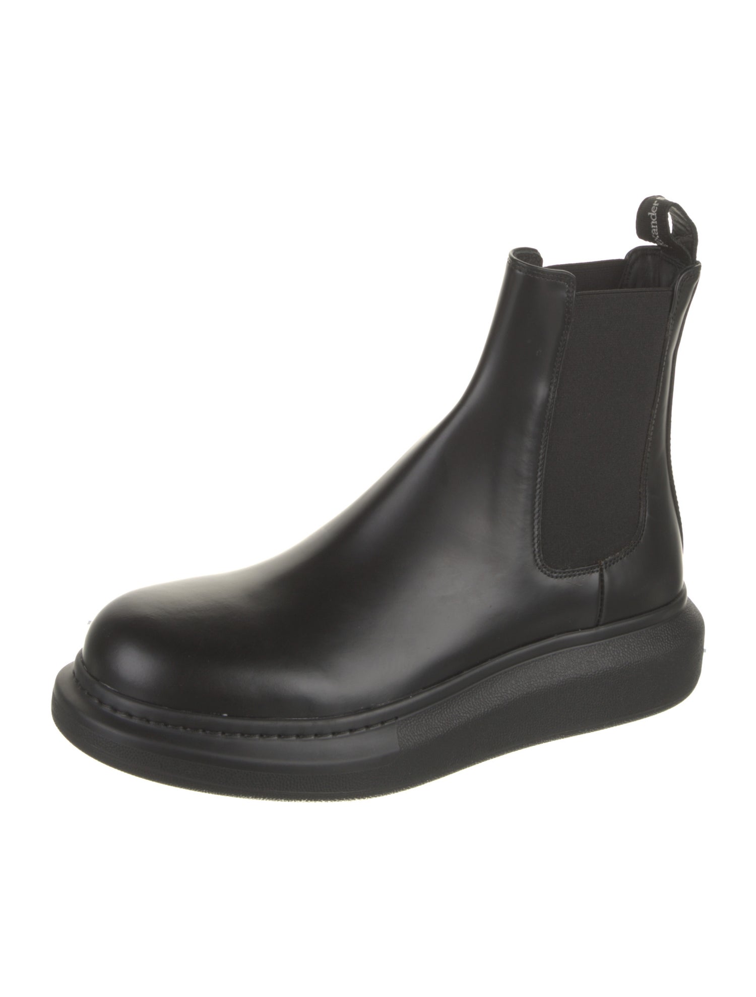 Alexander McQueen Leather Chelsea Boots