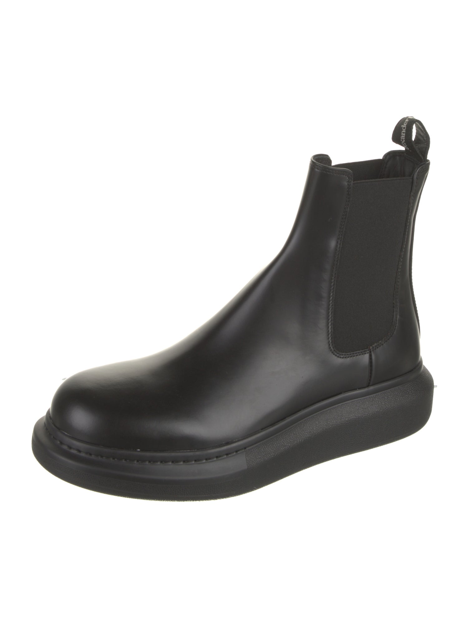 Alexander McQueen Leather Chelsea Boots
