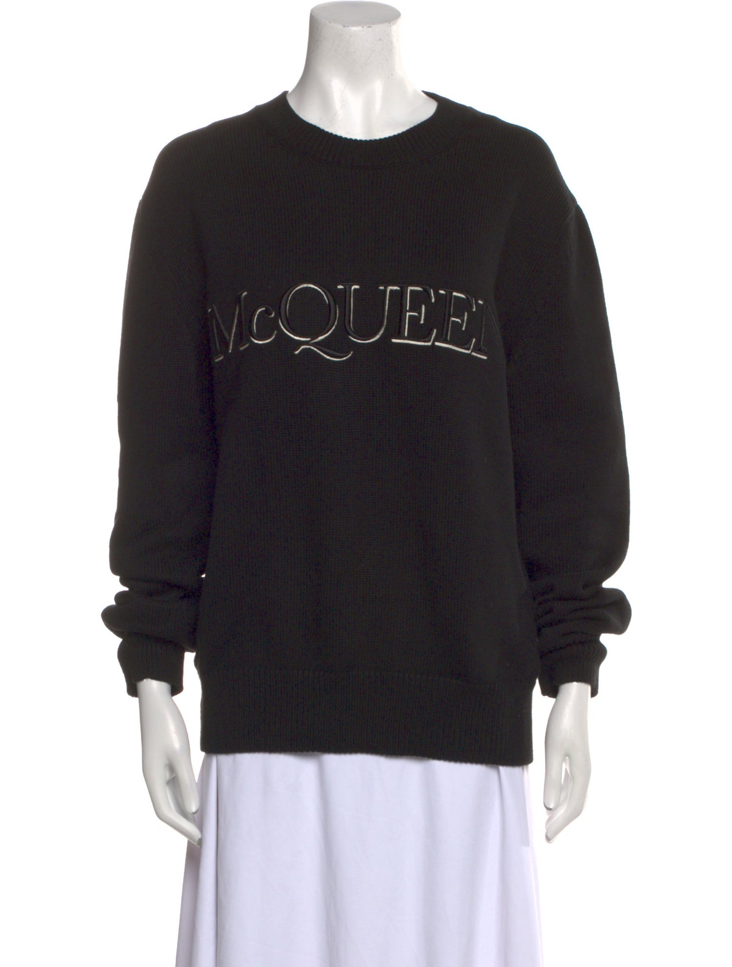 Alexander McQueen Graphic Print Crew Neck Sweater