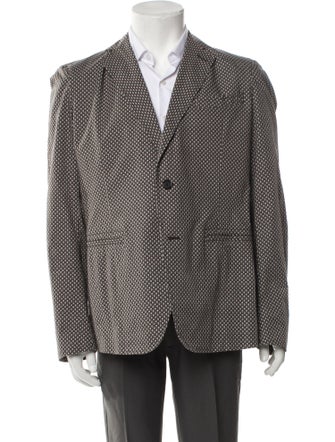 Alexander McQueen Skull Polka Dot Print Blazer