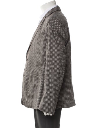 Alexander McQueen Skull Polka Dot Print Blazer