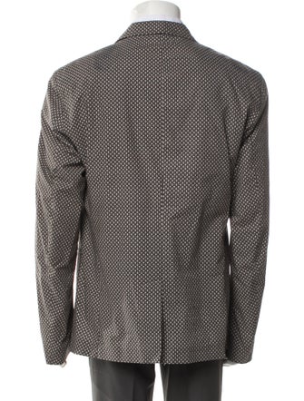 Alexander McQueen Skull Polka Dot Print Blazer