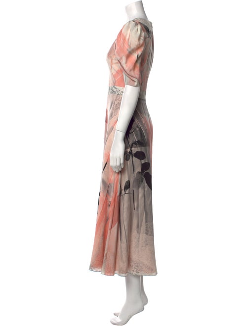 Alexander McQueen Silk Long Dress