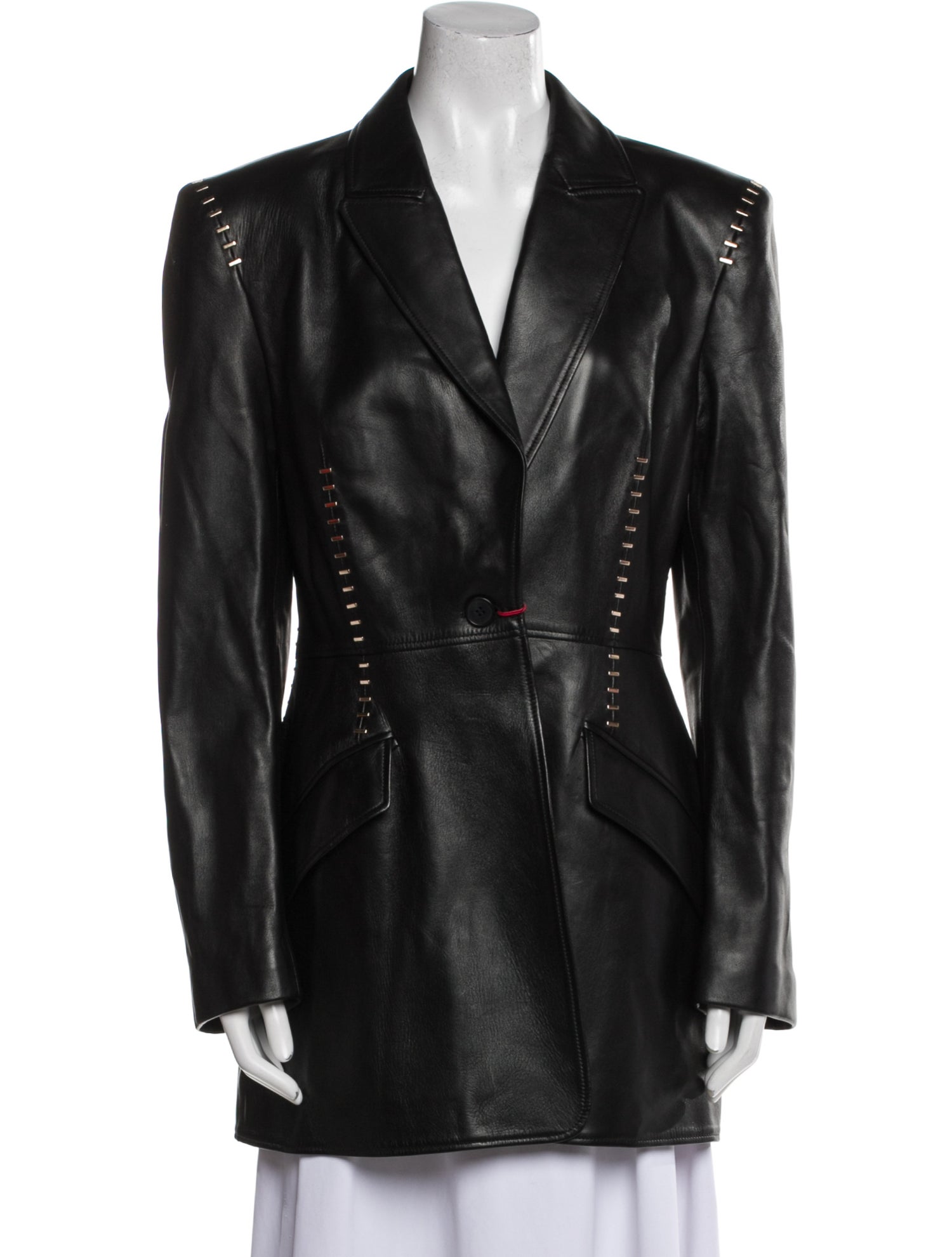 Alexander McQueen 2020 Leather Blazer