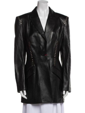 Alexander McQueen 2020 Leather Blazer