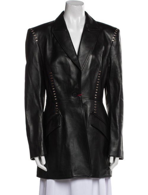 Alexander McQueen 2020 Leather Blazer