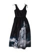 Alexander McQueen Square Neckline Long Dress