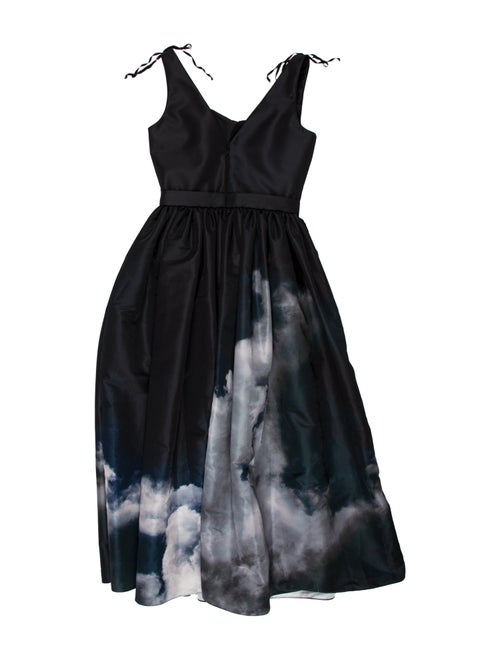Alexander McQueen Square Neckline Long Dress