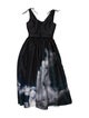 Alexander McQueen Square Neckline Long Dress