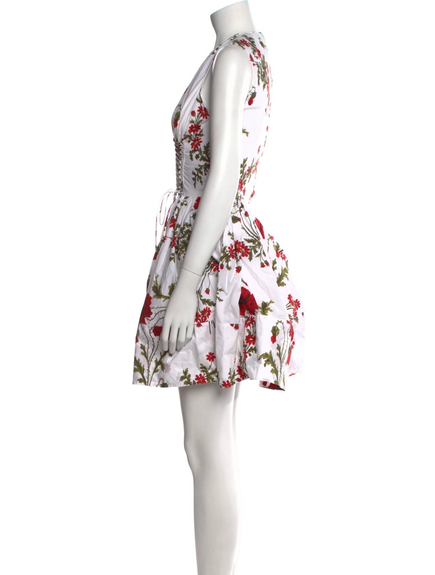 Alexander McQueen Floral Print Mini Dress