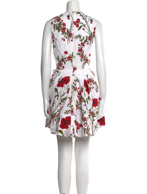 Alexander McQueen Floral Print Mini Dress