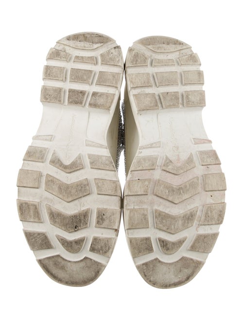 Alexander McQueen Crystal Crystal Embellishments Lace-Up Boots