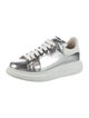 Alexander McQueen Leather Colorblock Pattern Sneakers