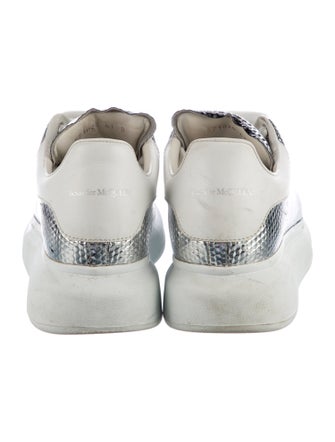 Alexander McQueen Leather Colorblock Pattern Sneakers
