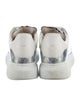 Alexander McQueen Leather Colorblock Pattern Sneakers
