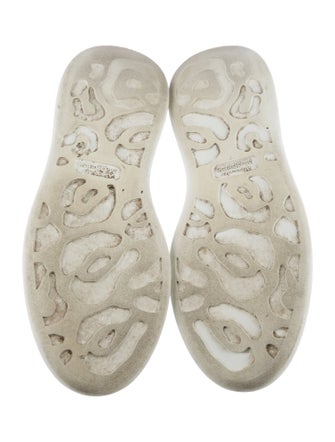 Alexander McQueen Leather Colorblock Pattern Sneakers