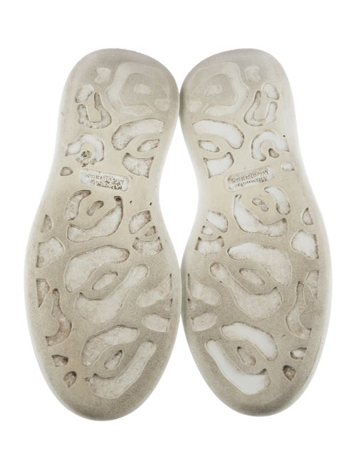 Alexander McQueen Leather Colorblock Pattern Sneakers