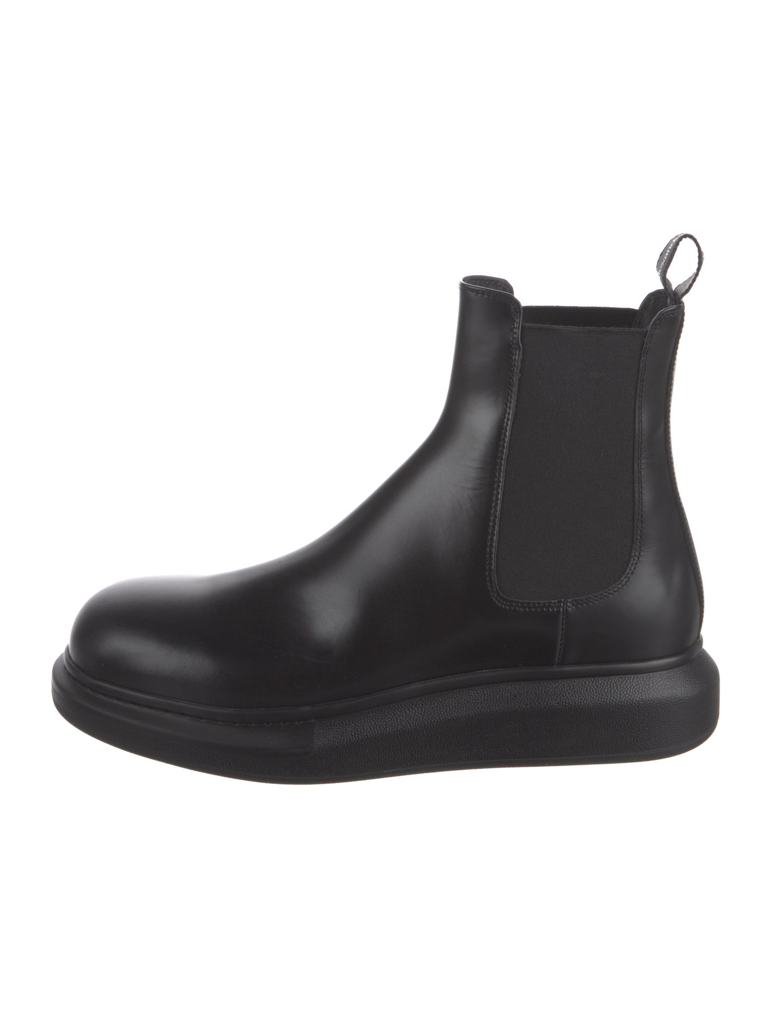 Alexander McQueen Leather Chelsea Boots