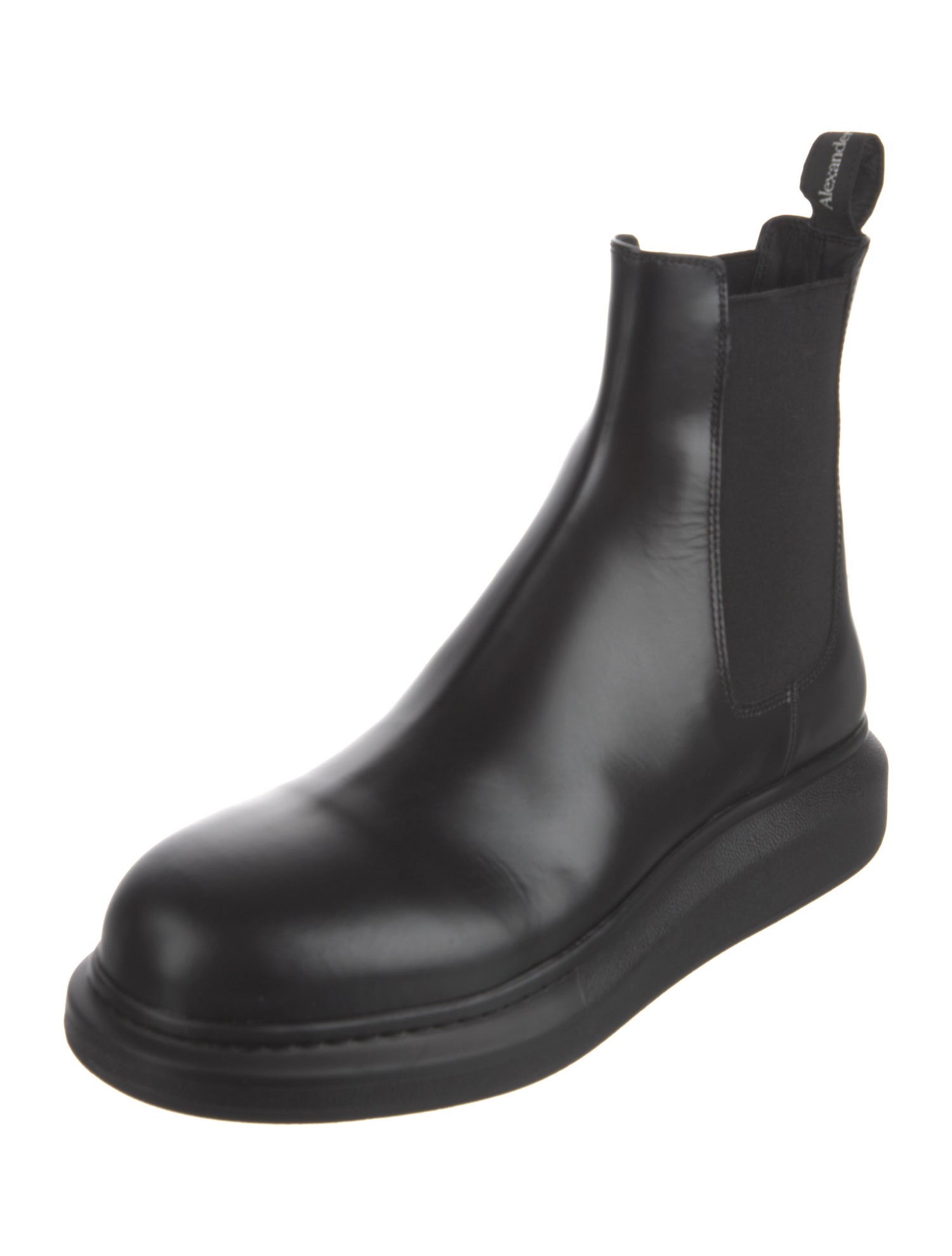 Alexander McQueen Leather Chelsea Boots
