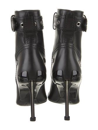 Alexander McQueen Leather Studded Accents Boots