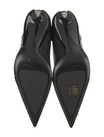 Alexander McQueen Leather Studded Accents Boots