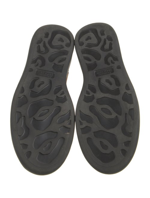 Alexander McQueen Ponyhair Animal Print Lace-Up Boots