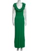 Alexander McQueen Scoop Neck Long Dress
