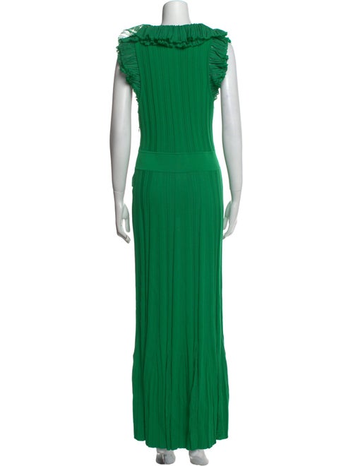Alexander McQueen Scoop Neck Long Dress