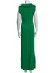 Alexander McQueen Scoop Neck Long Dress