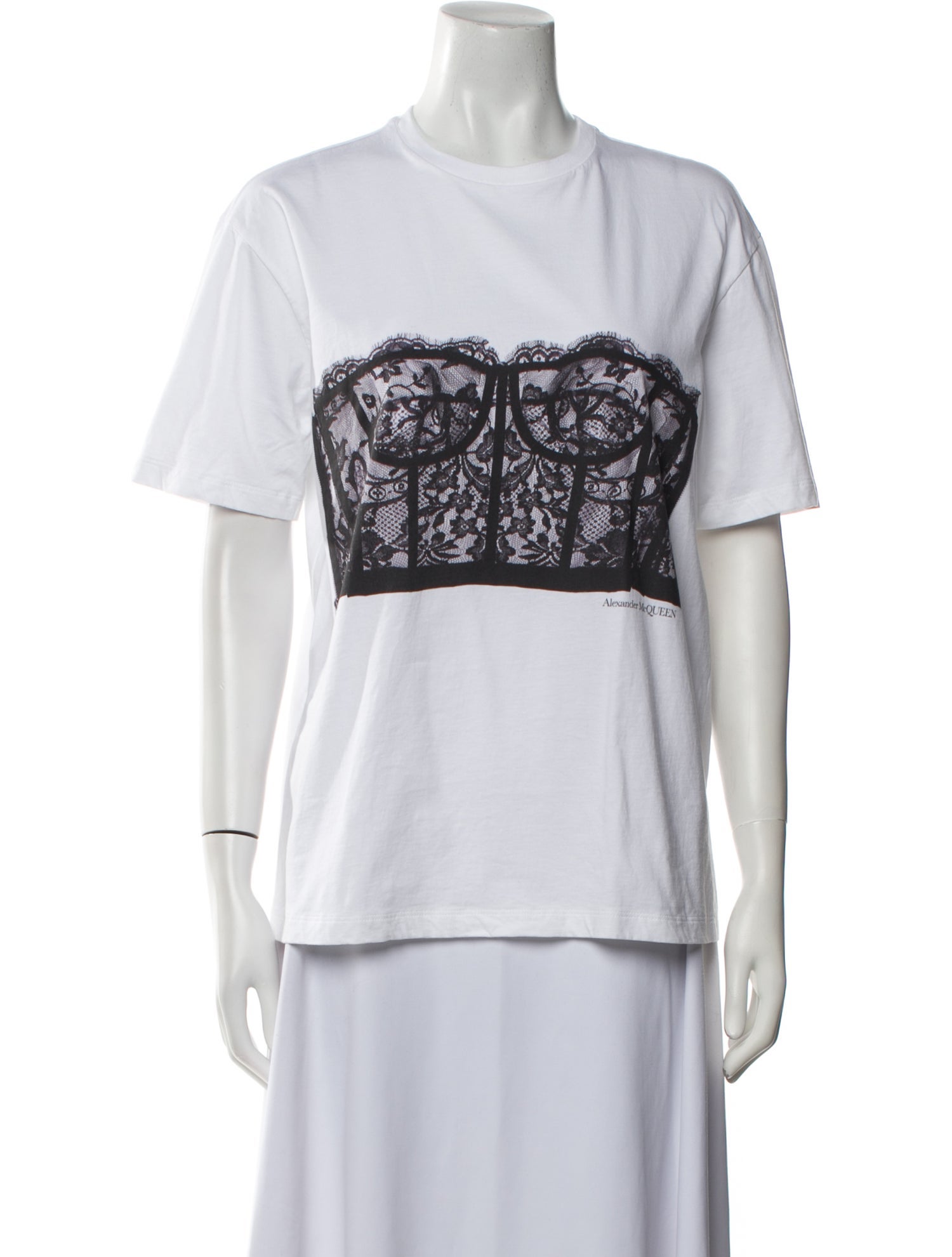 Alexander McQueen Graphic Print Crew Neck T-Shirt