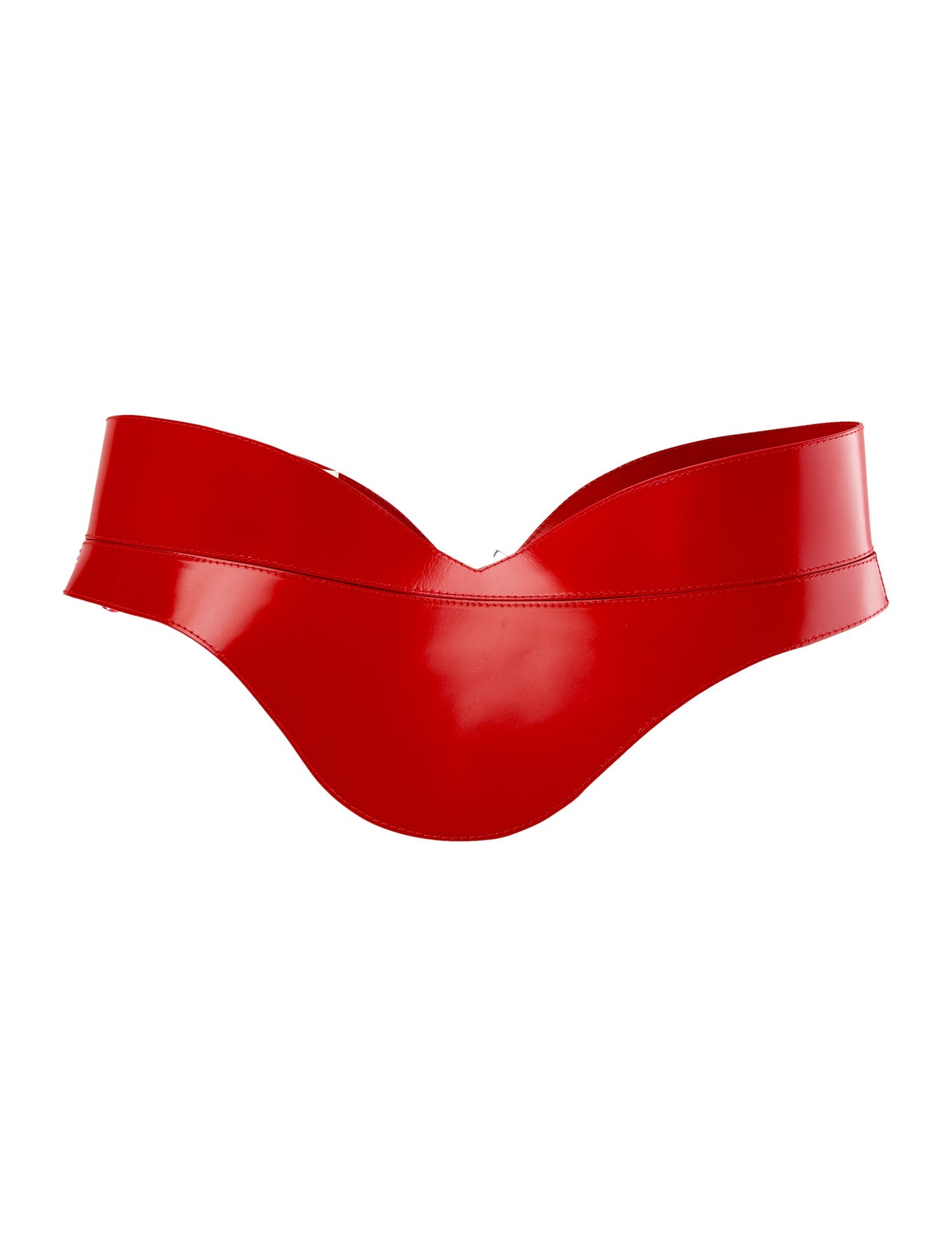 Alexander McQueen Wide Calfskin Waist Belt