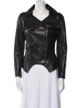 Alexander McQueen Leather Biker Jacket