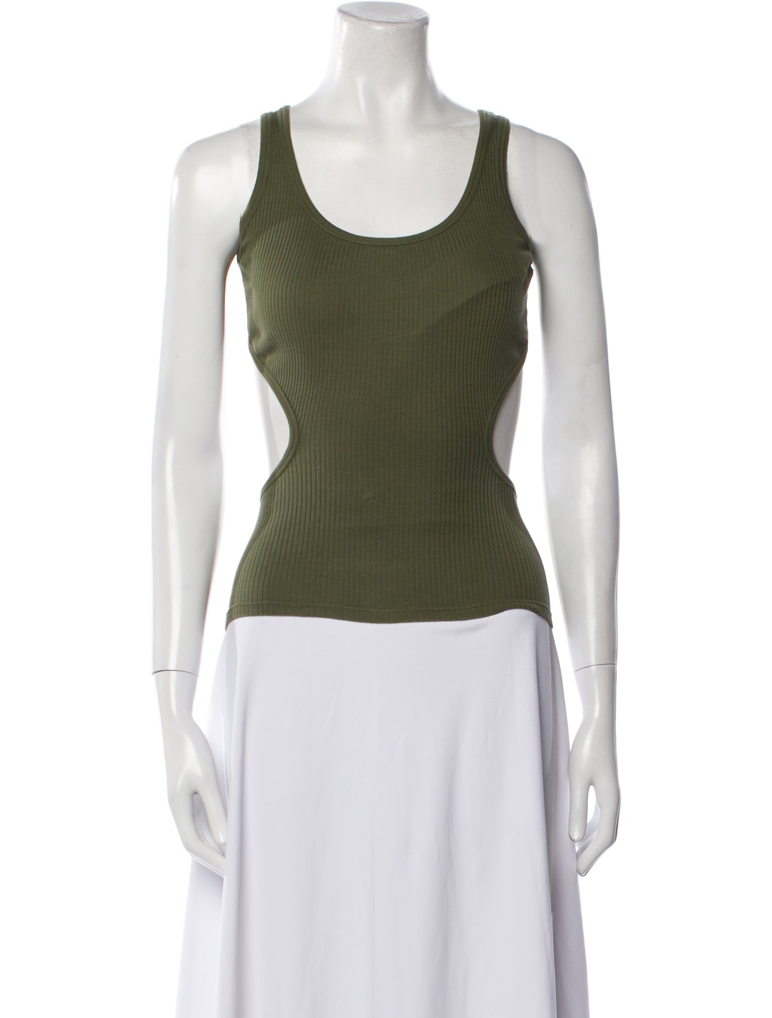 Alexander McQueen Scoop Neck Sleeveless Top