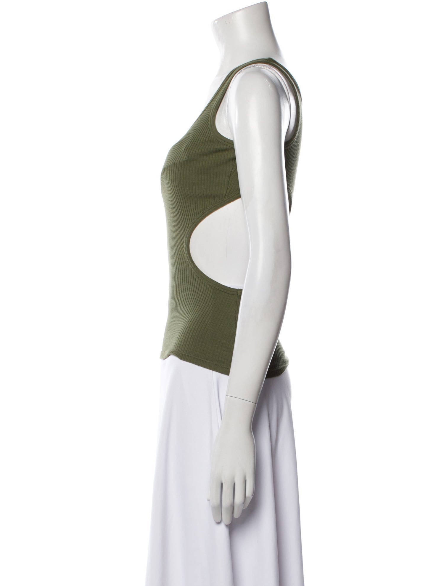 Alexander McQueen Scoop Neck Sleeveless Top