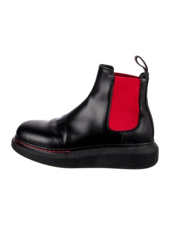 Alexander McQueen Leather Chelsea Boots