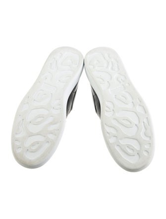 Alexander McQueen Leather Colorblock Pattern Sneakers