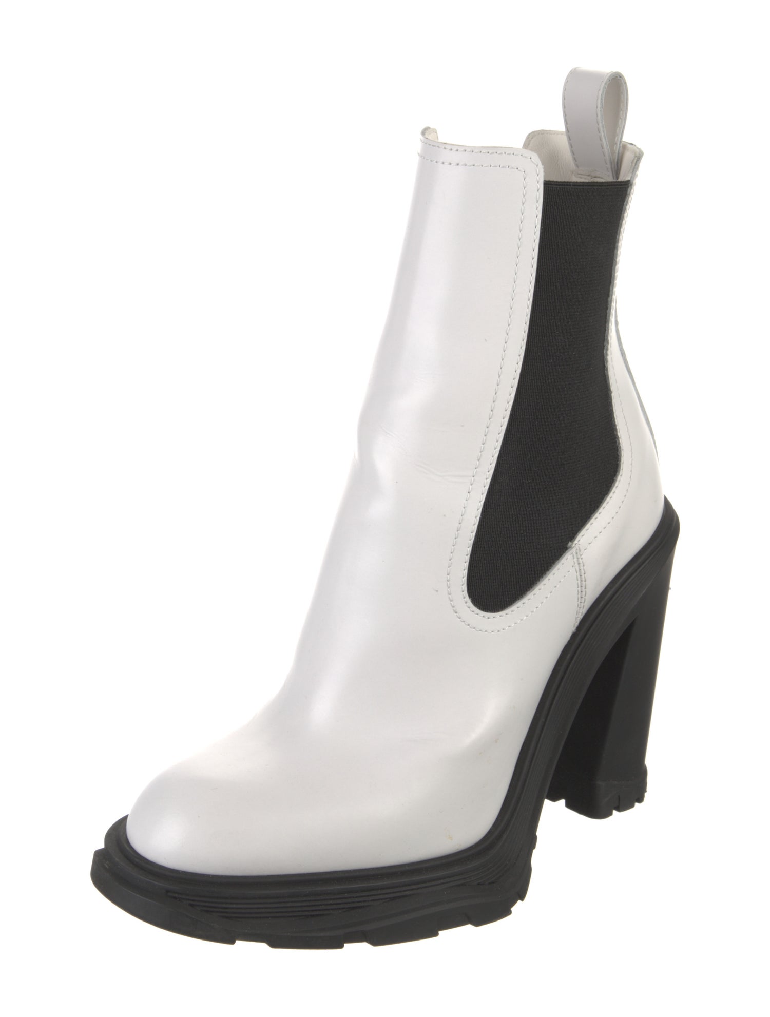 Alexander McQueen Leather Chelsea Boots