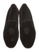 Alexander McQueen Skull Velvet Loafers