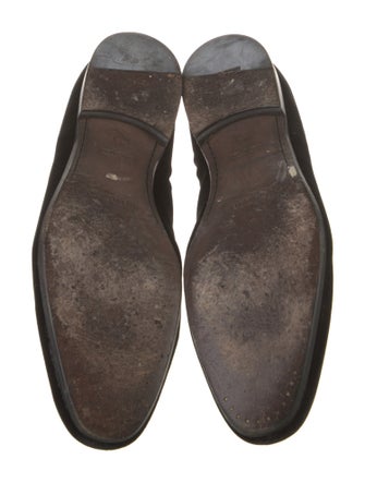 Alexander McQueen Skull Velvet Loafers