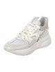 Alexander McQueen Leather Colorblock Pattern Chunky Sneakers