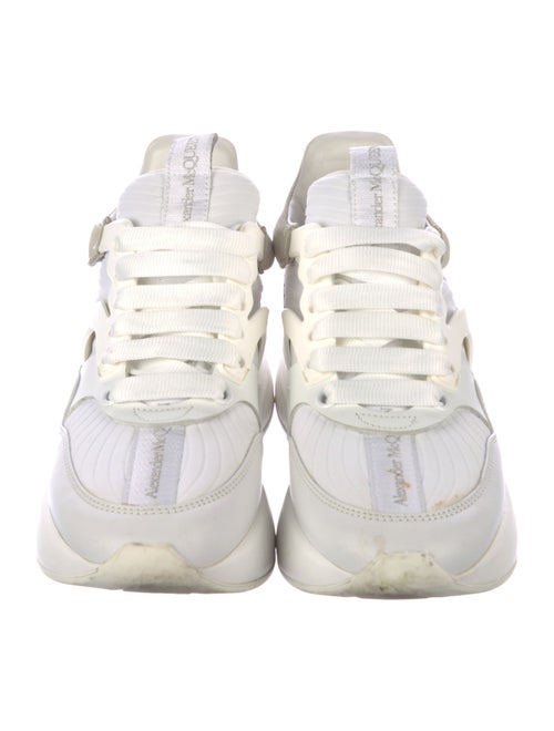 Alexander McQueen Leather Colorblock Pattern Chunky Sneakers